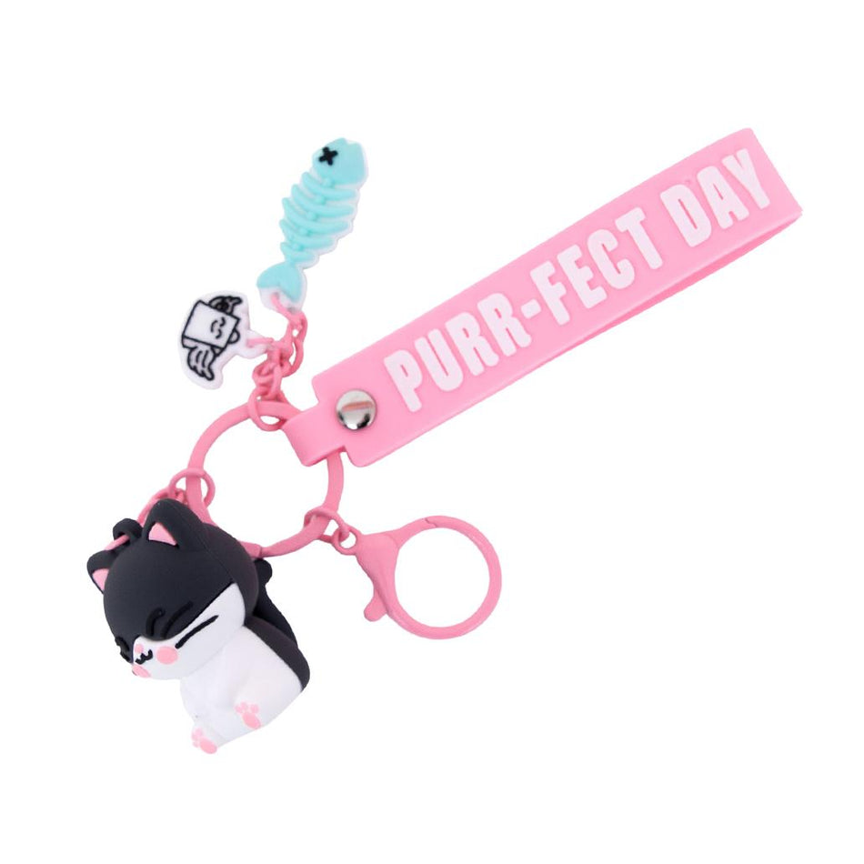 Porta - chaves com pendente Gato - Purr - fect day - Mr. Wonderful - Papelaria Encantada