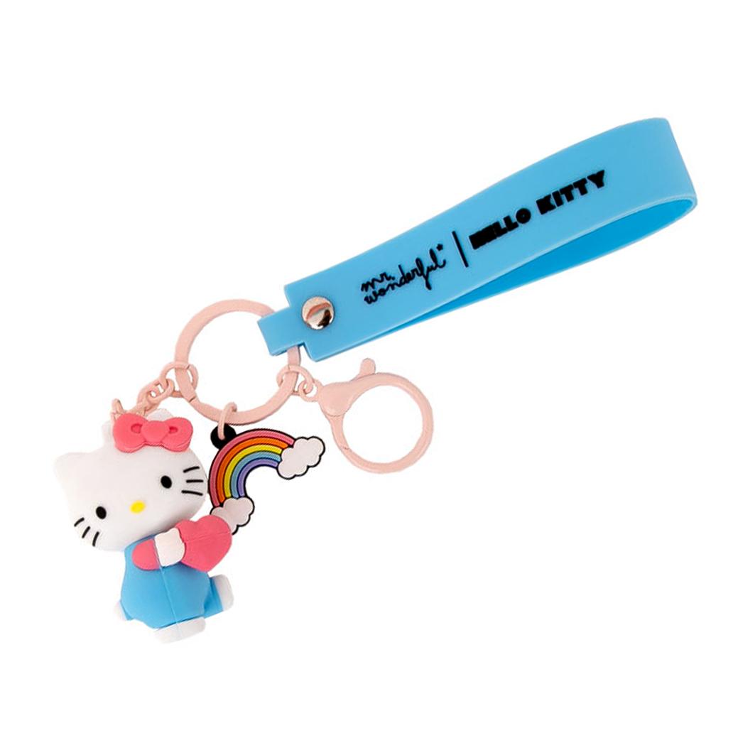 Porta-chaves com pendente - Hello Kitty - Papelaria Encantada