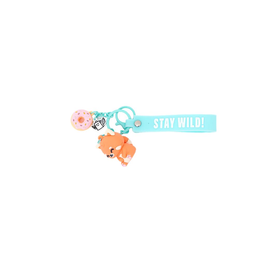 Porta - chaves com pendente Panda Vermelho - Stay wild! - Mr. Wonderful - Papelaria Encantada