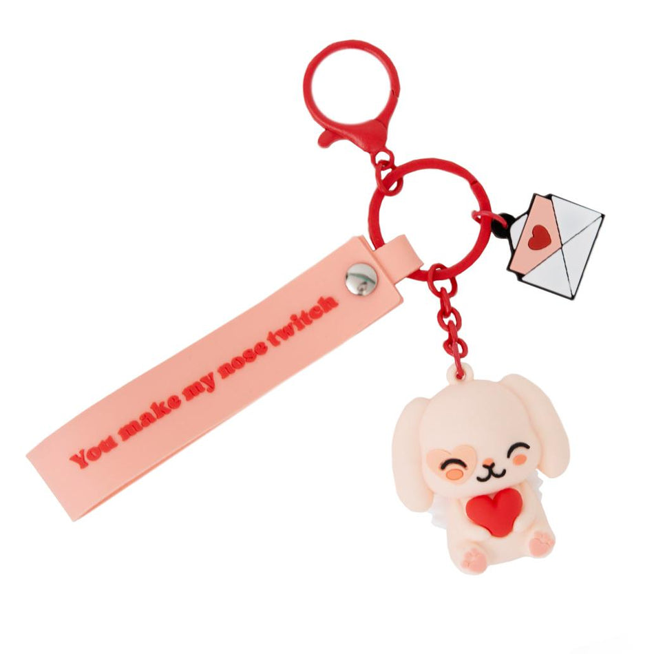 Porta - chaves com Pendentes Coelho Cupido Mr. Wonderful - Papelaria Encantada