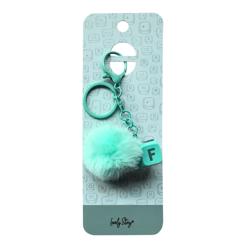 Porta-Chaves com Tecla F Verde – Lovely Story - Papelaria Encantada