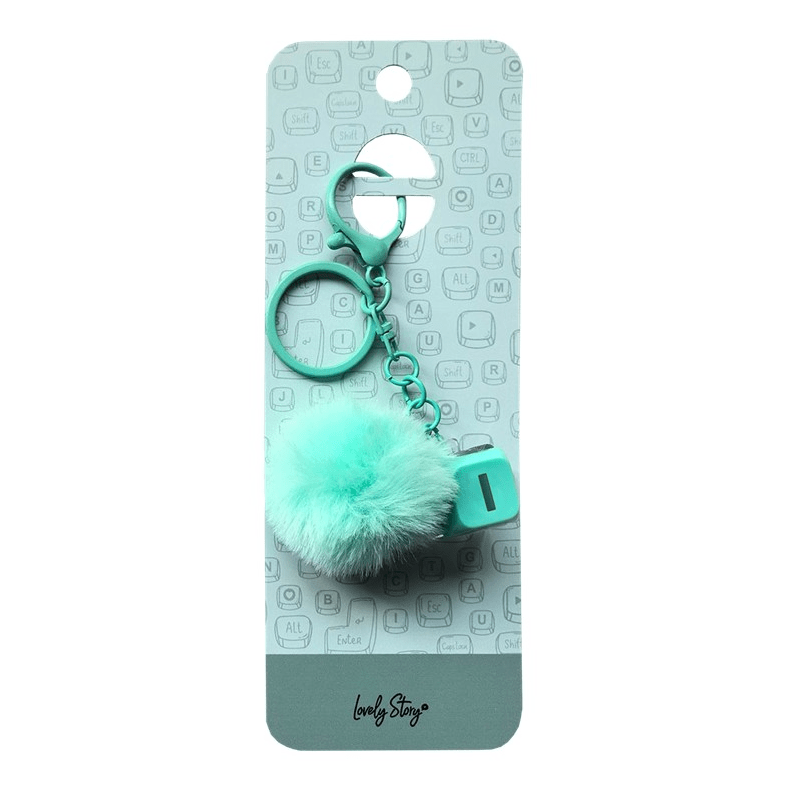 Porta-Chaves com Tecla I Verde – Lovely Story - Papelaria Encantada