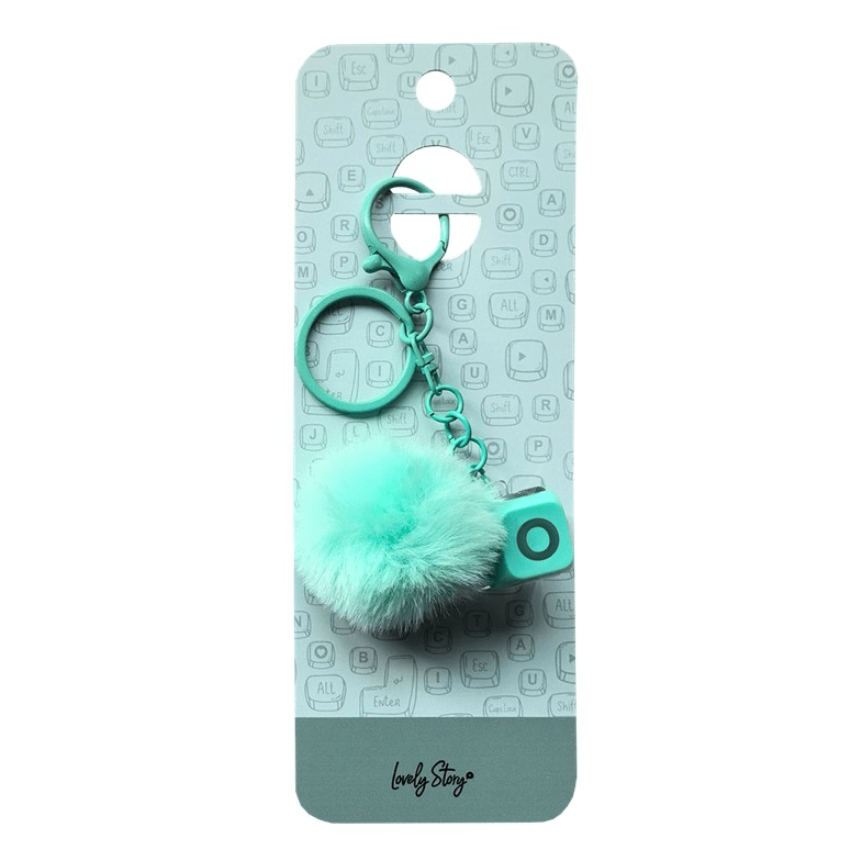 Porta-Chaves com Tecla O Verde – Lovely Story - Papelaria Encantada
