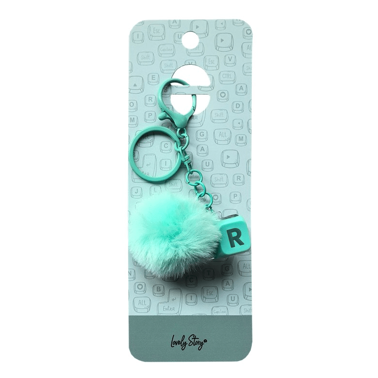 Porta-Chaves com Tecla R Verde – Lovely Story - Papelaria Encantada