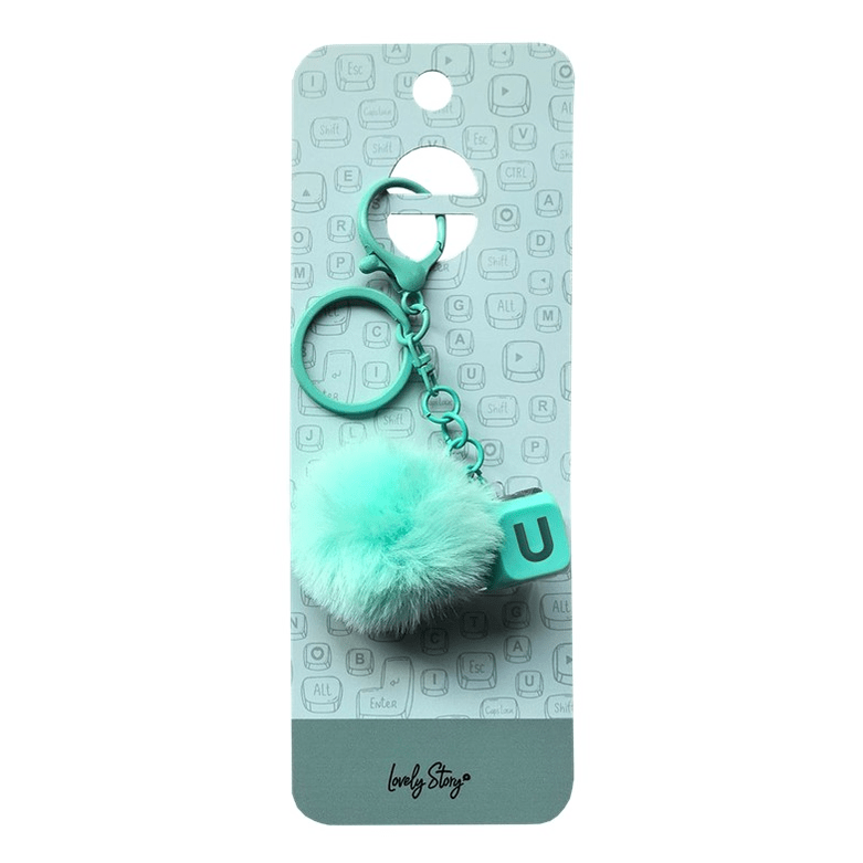 Porta-Chaves com Tecla U Verde – Lovely Story - Papelaria Encantada