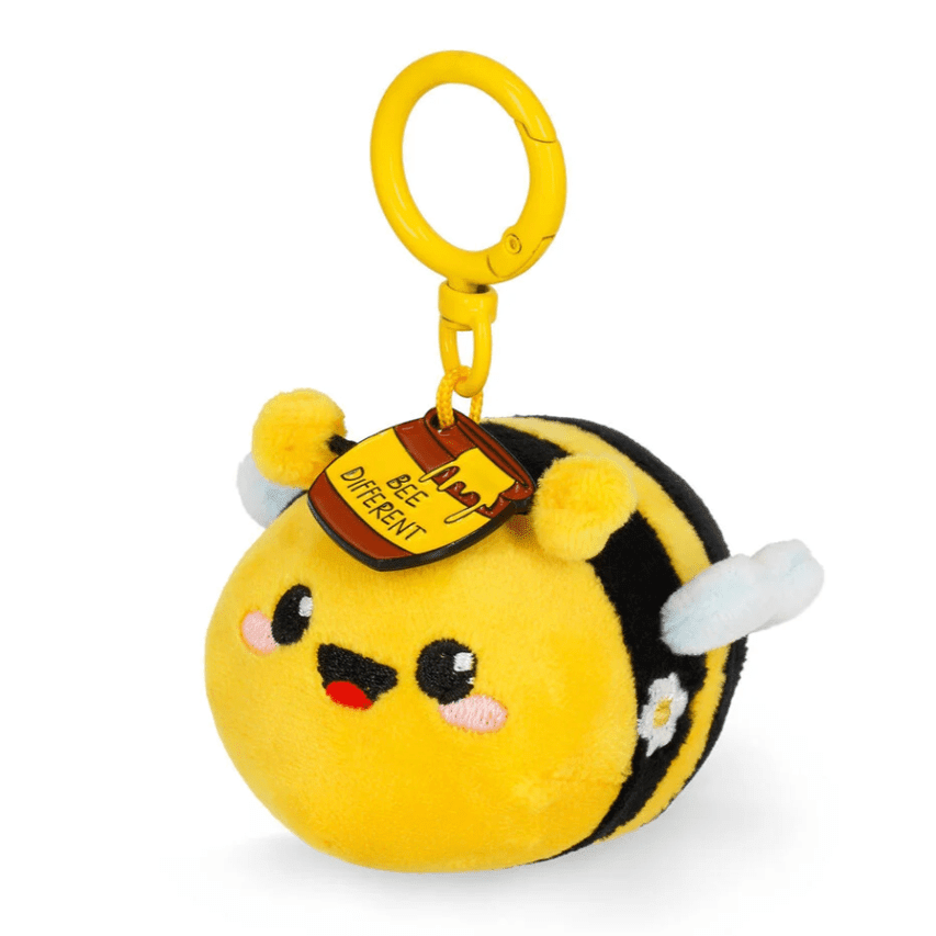 Porta - chaves de peluche abelha - Pequeno e super macio! - Papelaria Encantada