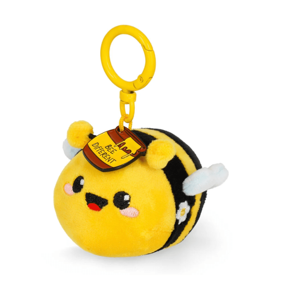 Porta - chaves de peluche abelha - Pequeno e super macio! - Papelaria Encantada