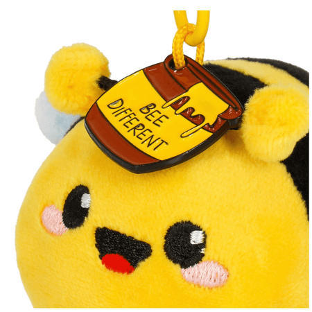 Porta - chaves de peluche abelha - Pequeno e super macio! - Papelaria Encantada