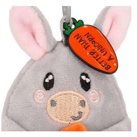 Porta - chaves de peluche burro - Pequeno e super macio! - Papelaria Encantada