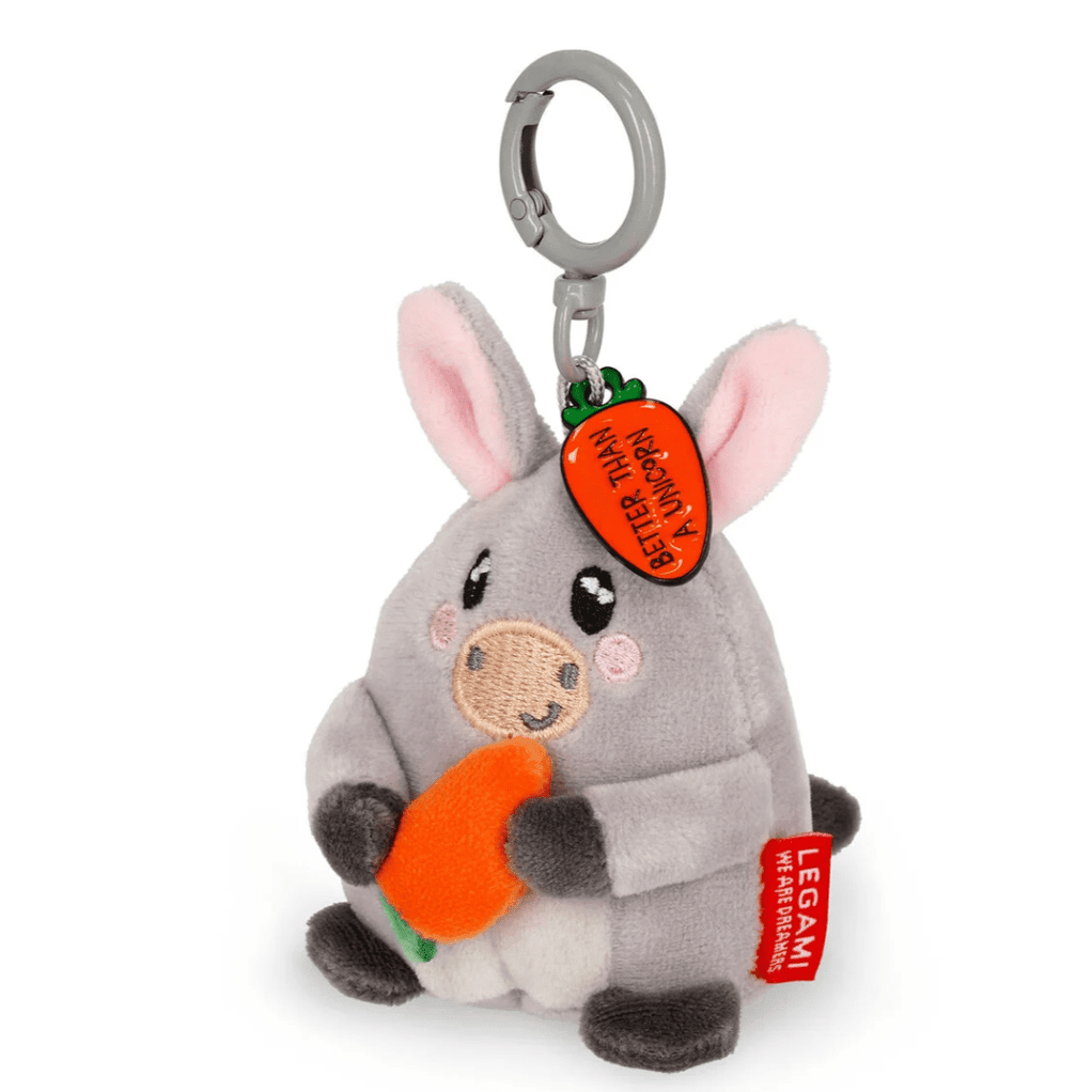 Porta - chaves de peluche burro - Pequeno e super macio! - Papelaria Encantada