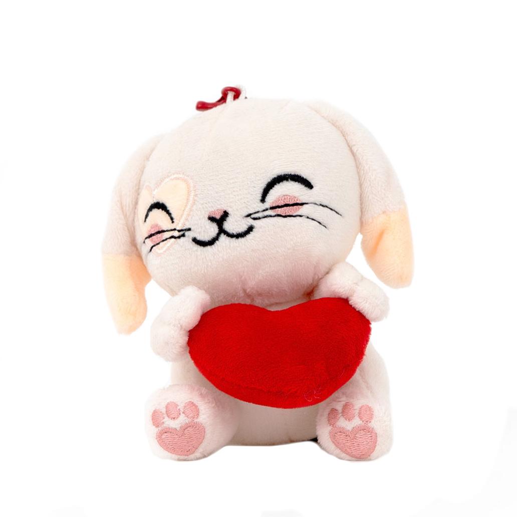 Porta - chaves de Peluche - Coelhinho com um Coração - Mr. Wonderful - Papelaria Encantada