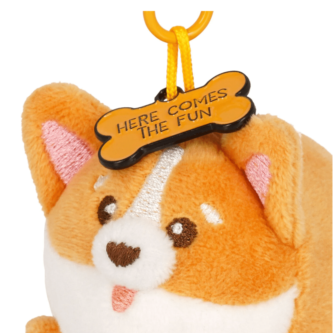 Porta - chaves de peluche corgi - Pequeno e super macio! - Papelaria Encantada