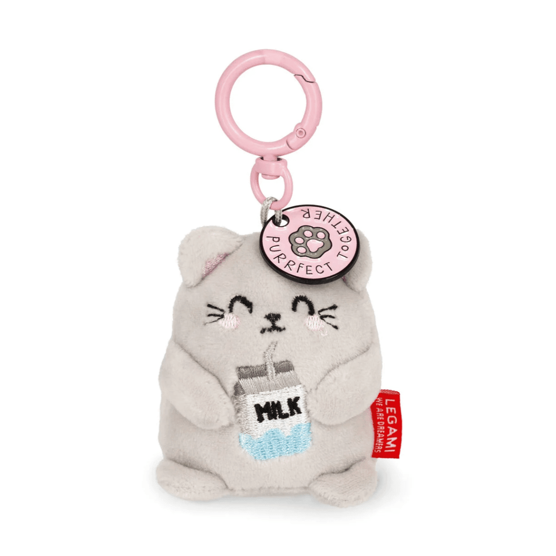 Porta - chaves de peluche Gato - Pequeno e super macio! Legami - Papelaria Encantada