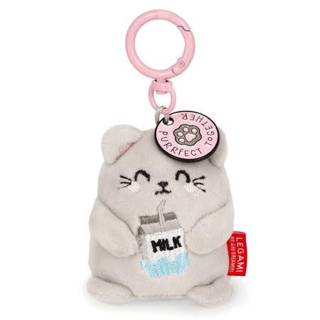 Porta - chaves de peluche Gato - Pequeno e super macio! Legami - Papelaria Encantada