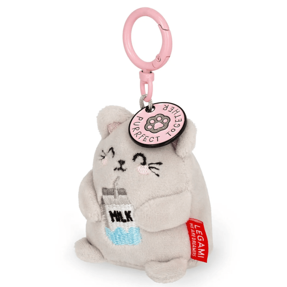 Porta - chaves de peluche Gato - Pequeno e super macio! Legami - Papelaria Encantada