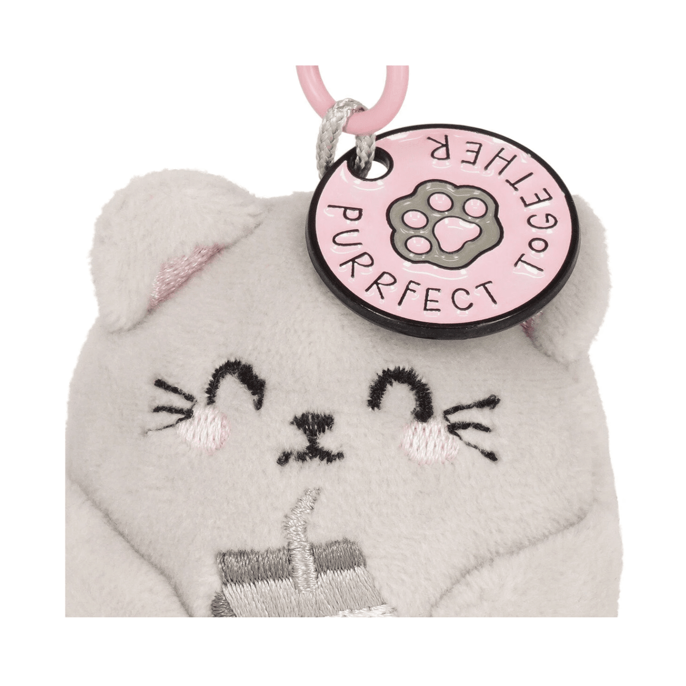 Porta - chaves de peluche Gato - Pequeno e super macio! Legami - Papelaria Encantada