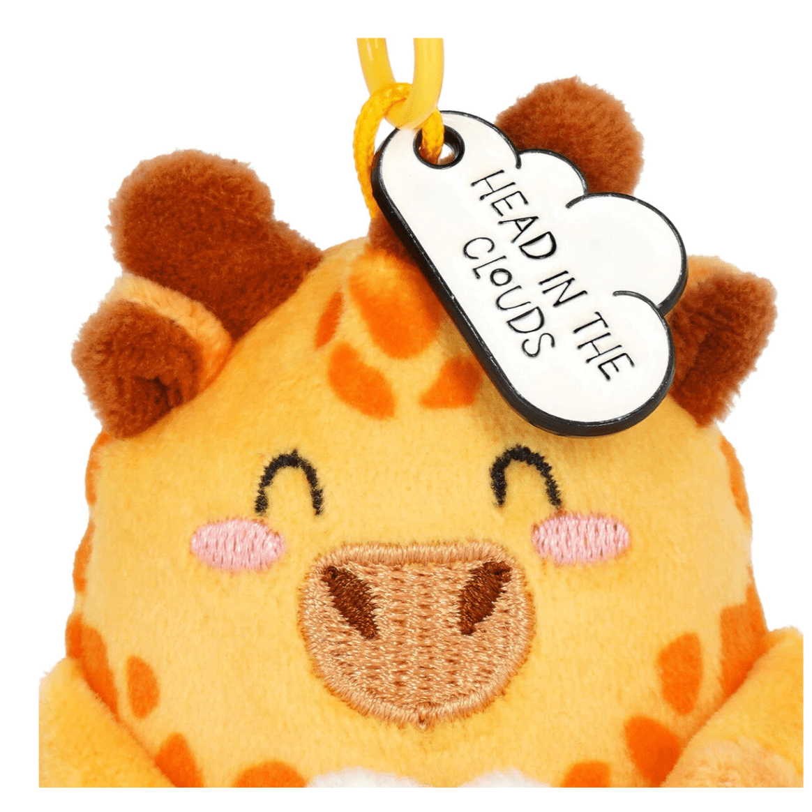 Porta - chaves de peluche giraffa - Pequeno e super macio! - Papelaria Encantada