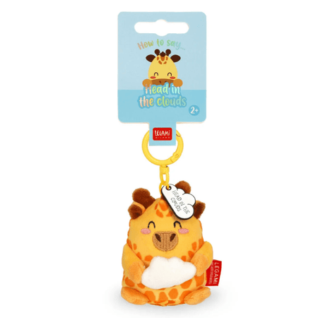 Porta - chaves de peluche giraffa - Pequeno e super macio! - Papelaria Encantada