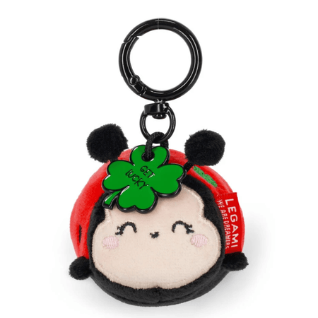 Porta - chaves de peluche Joaninha - Pequeno e super macio! - Papelaria Encantada
