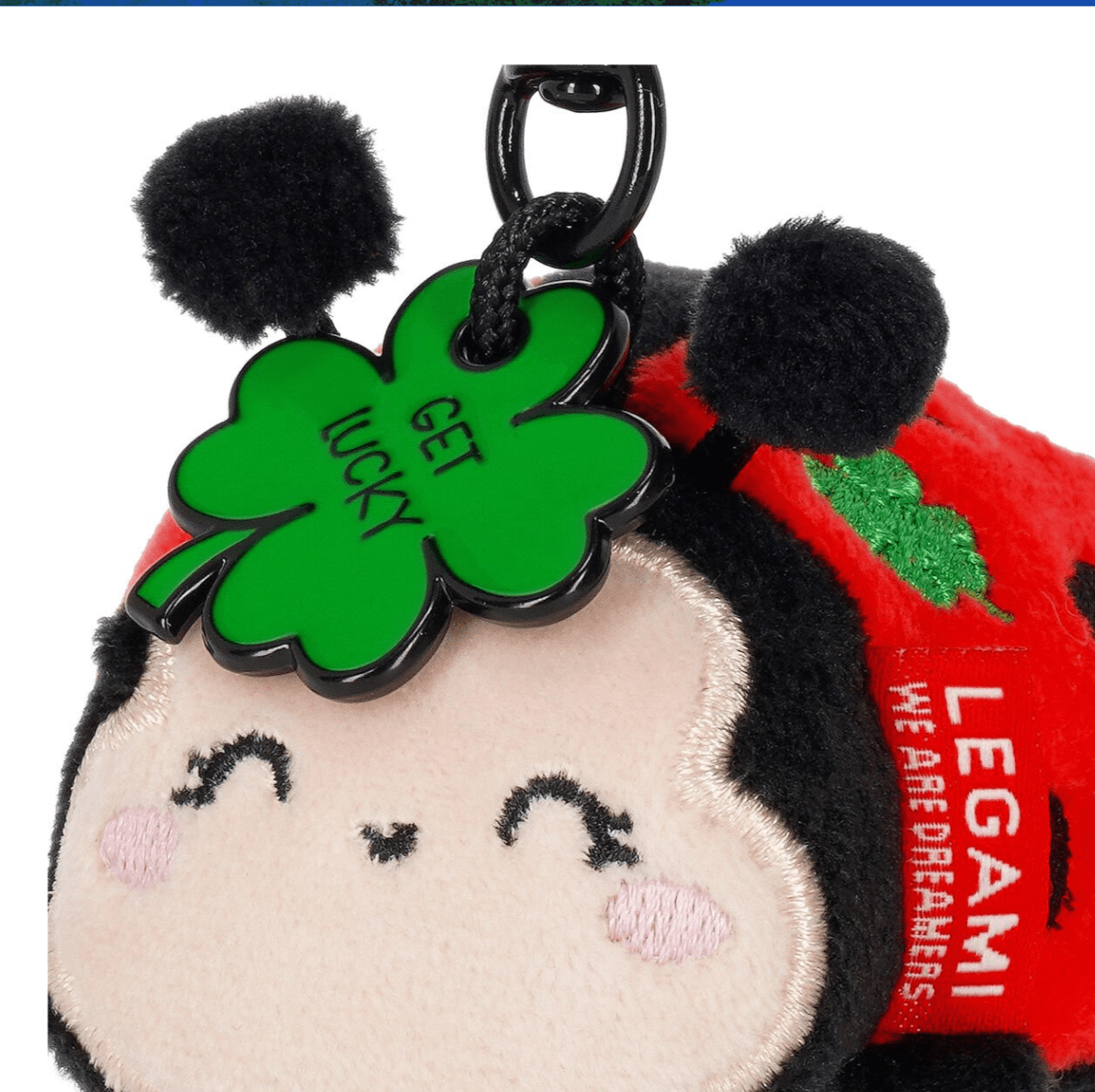 Porta - chaves de peluche Joaninha - Pequeno e super macio! - Papelaria Encantada