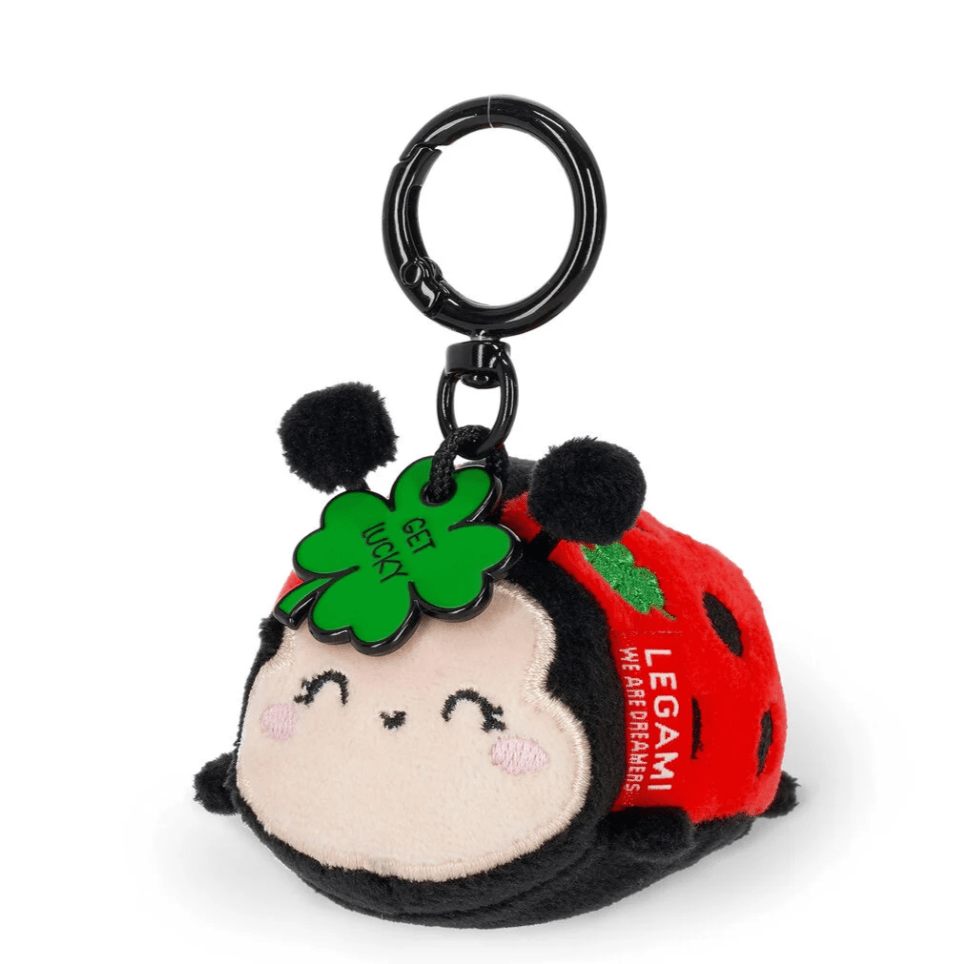 Porta - chaves de peluche Joaninha - Pequeno e super macio! - Papelaria Encantada