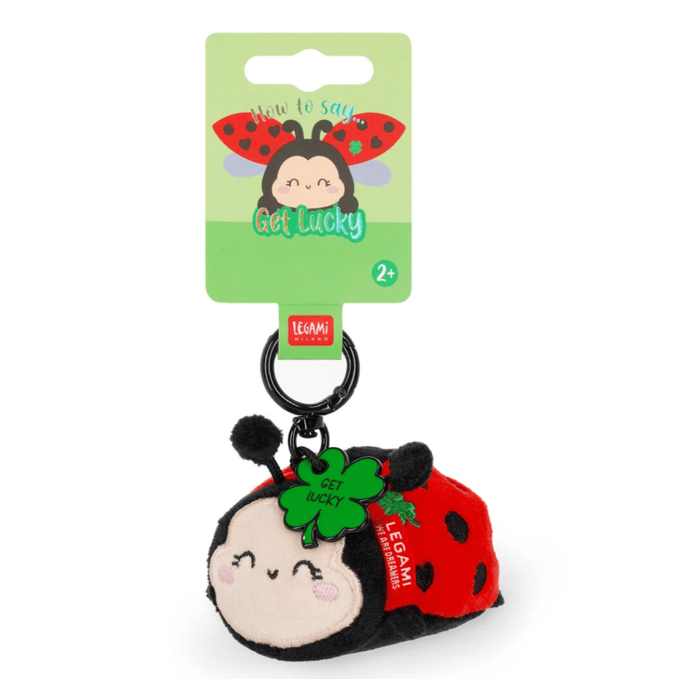 Porta - chaves de peluche Joaninha - Pequeno e super macio! - Papelaria Encantada