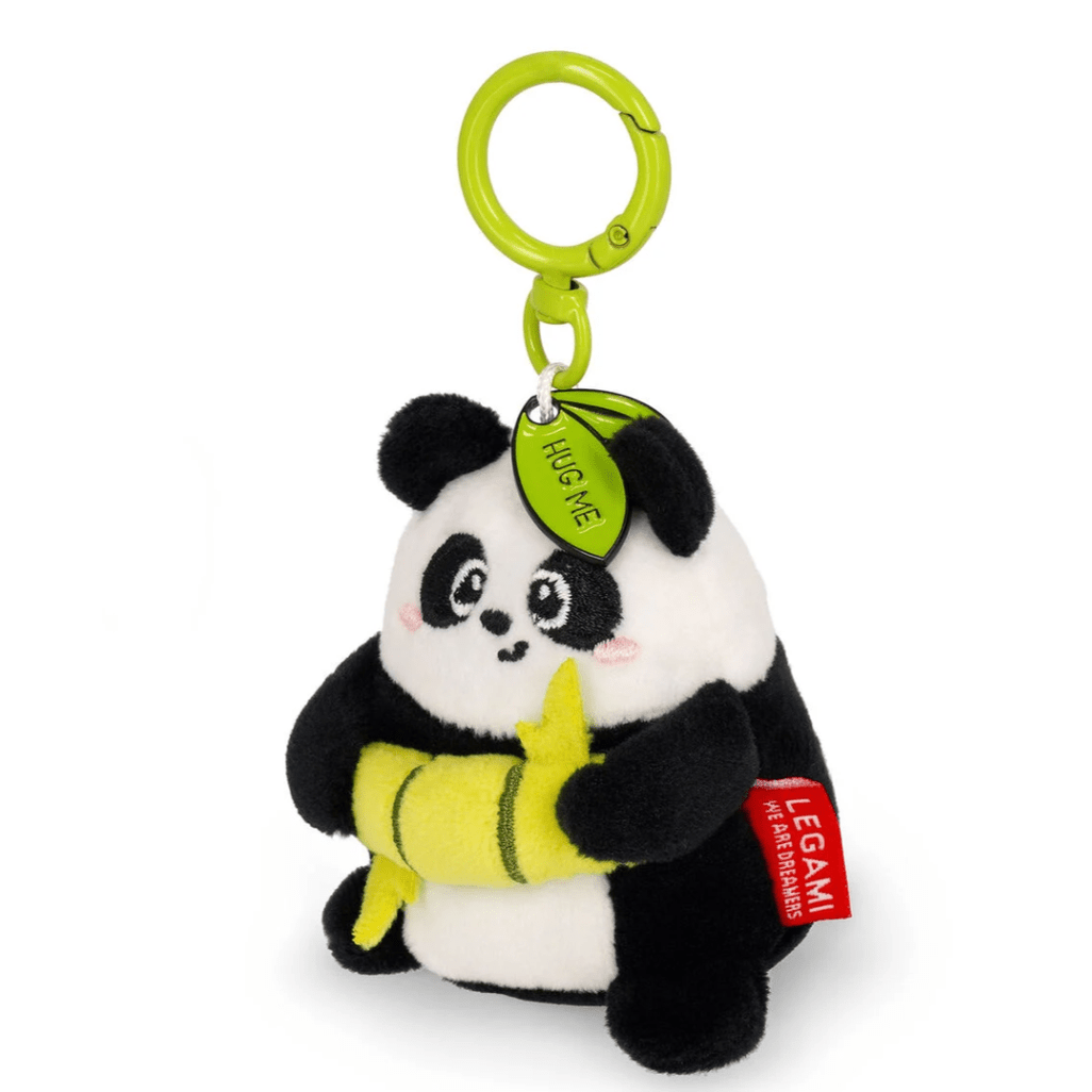 Porta - chaves de peluche panda - Pequeno e super macio! - Papelaria Encantada