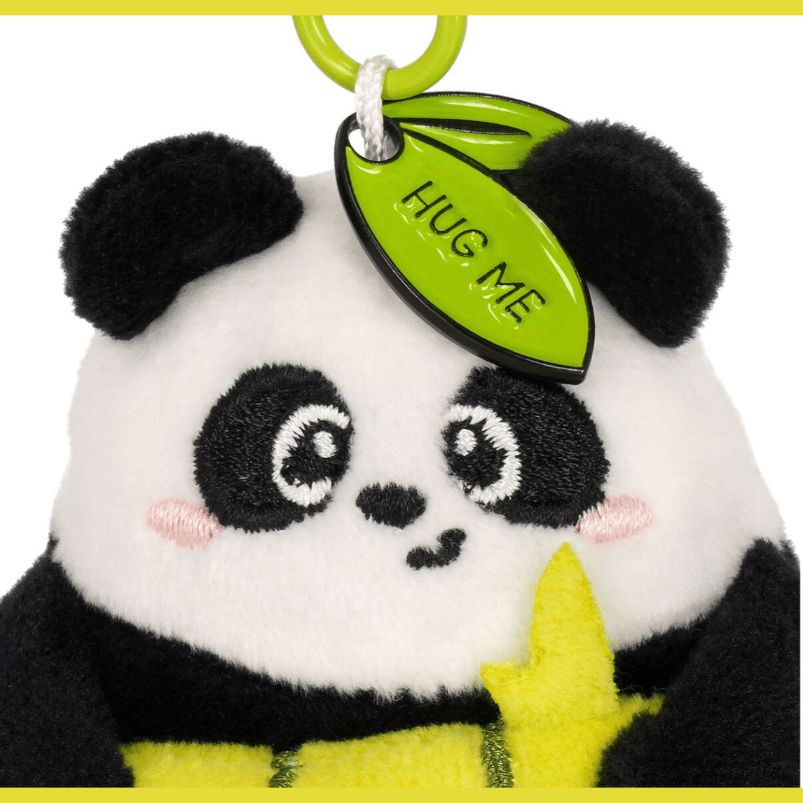 Porta - chaves de peluche panda - Pequeno e super macio! - Papelaria Encantada