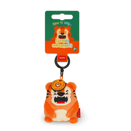 Porta - chaves de peluche tigre - Pequeno e super macio! Legami - Papelaria Encantada