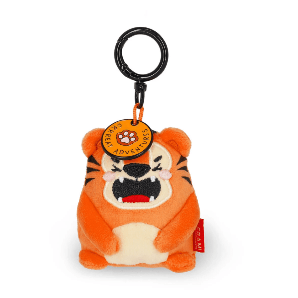 Porta - chaves de peluche tigre - Pequeno e super macio! Legami - Papelaria Encantada
