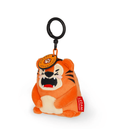 Porta - chaves de peluche tigre - Pequeno e super macio! Legami - Papelaria Encantada