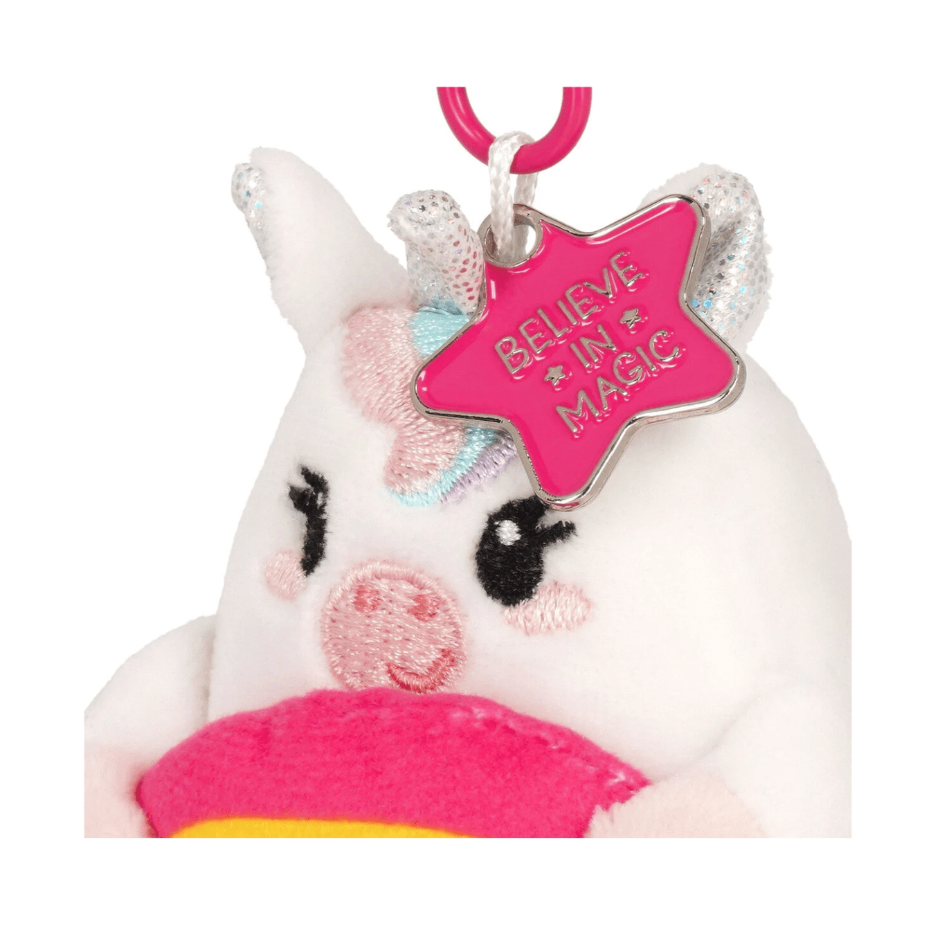 Porta - chaves de peluche unicórnio - Pequeno e super macio! - Papelaria Encantada