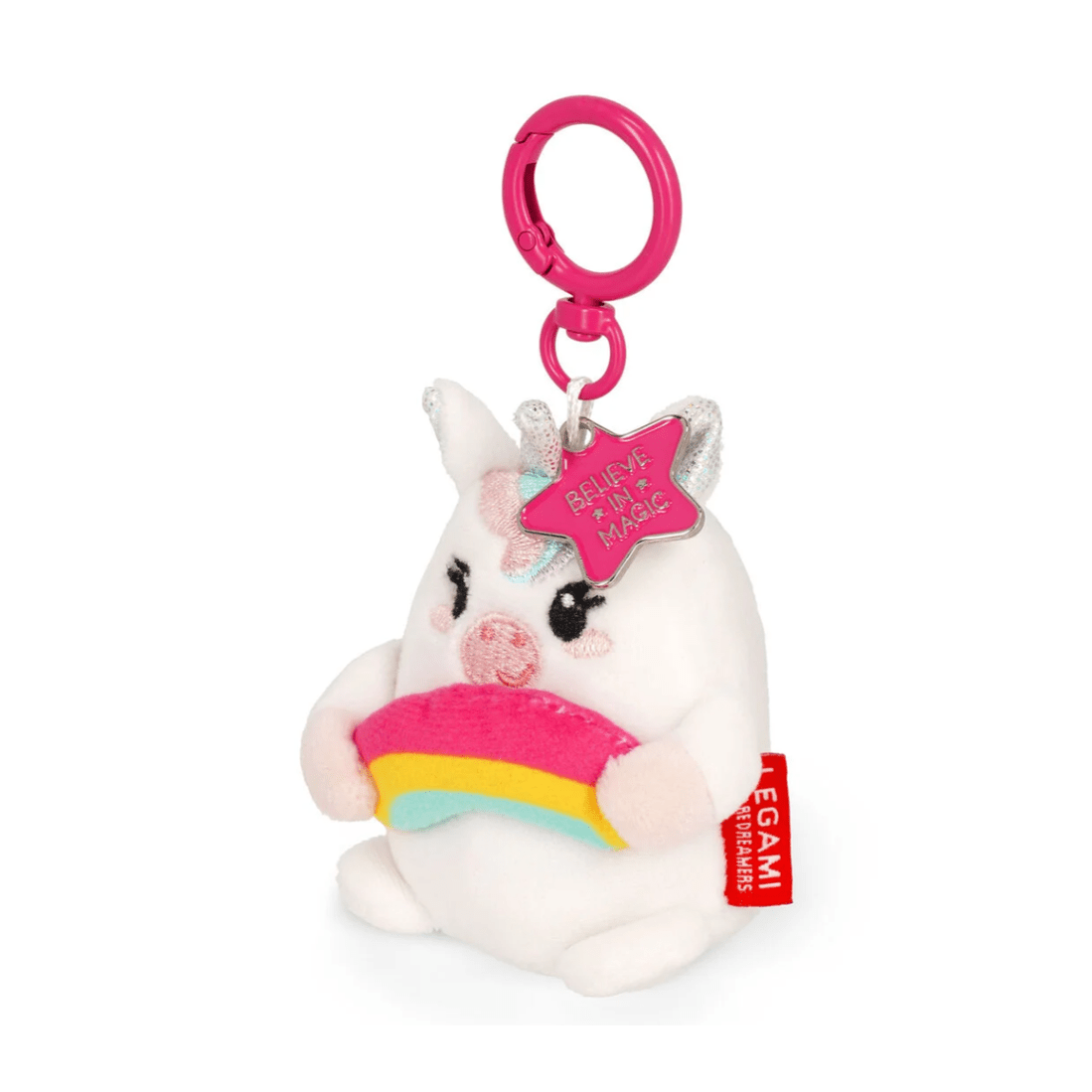 Porta - chaves de peluche unicórnio - Pequeno e super macio! - Papelaria Encantada