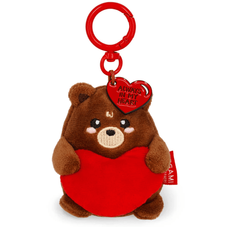 Porta - chaves de peluche urso - Pequeno e super macio! - Papelaria Encantada