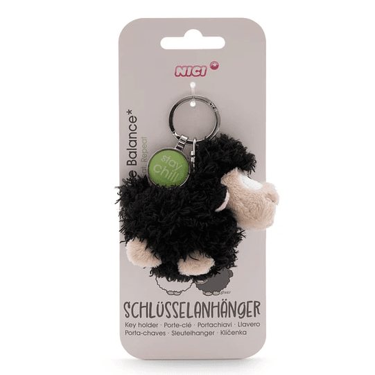 Porta - chaves Ovelha Preta 7cm - Wooly Gang 2 NICI - Papelaria Encantada