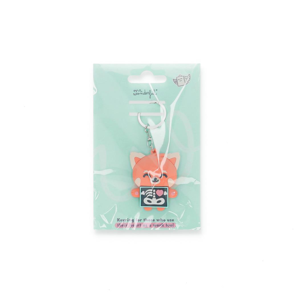 Porta - chaves Panda Vermelho - Radiografia Mr.wonderful - Saude - Papelaria Encantada