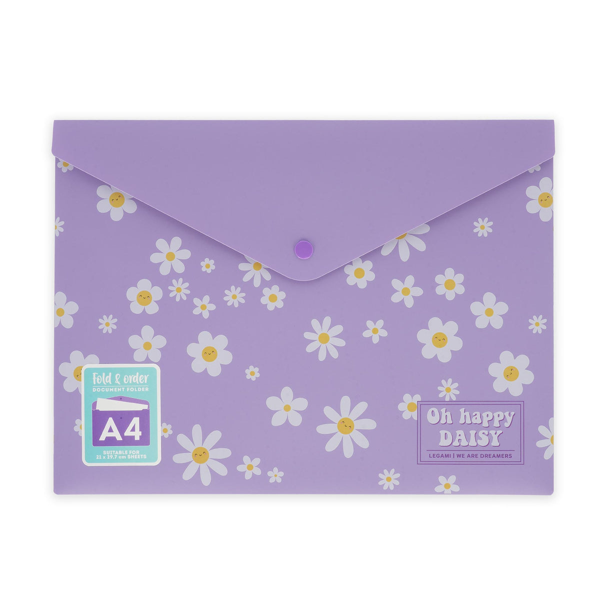Porta documentos A4 Legami - Margarida - Papelaria Encantada