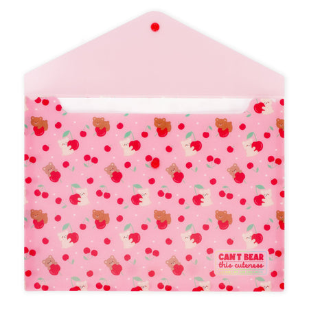 Porta documentos A4 Legami - Urso cereja - Papelaria Encantada