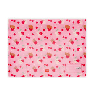 Porta documentos A4 Legami - Urso cereja - Papelaria Encantada
