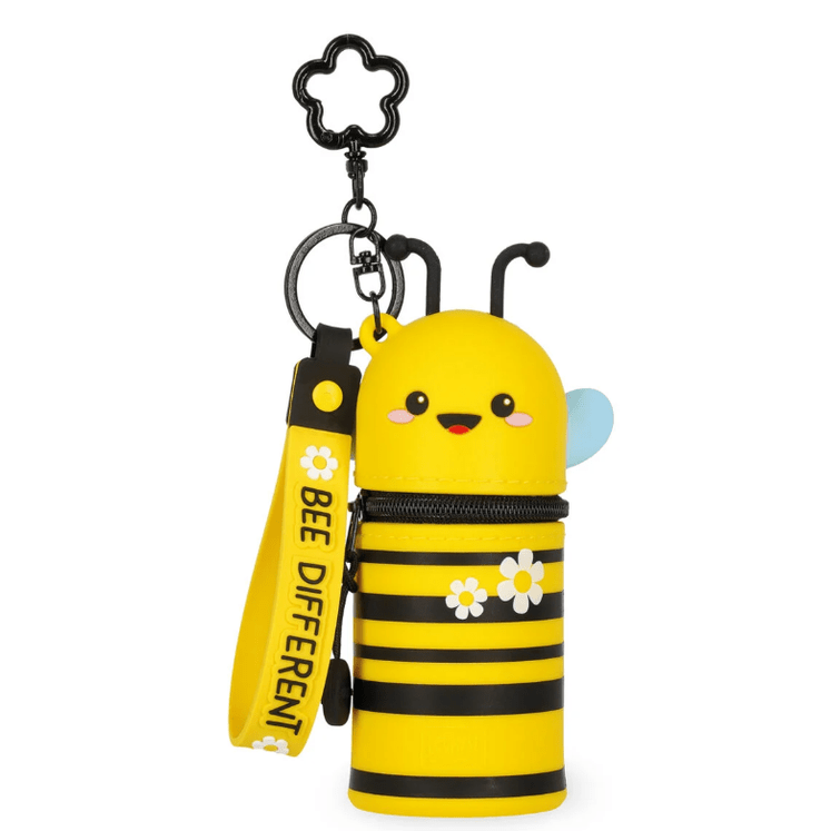 Porta - moedas Abelha com porta - chaves - Mini Kawaii - Papelaria Encantada