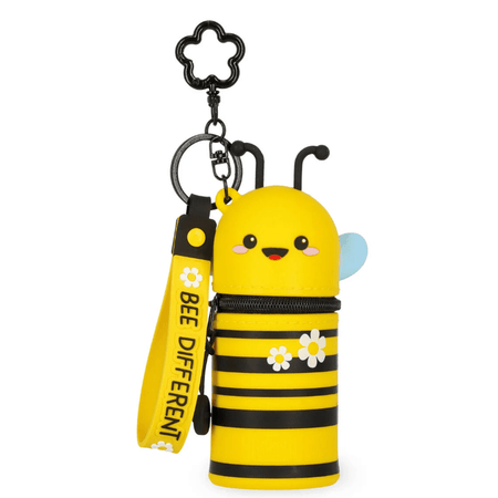 Porta - moedas Abelha com porta - chaves - Mini Kawaii - Papelaria Encantada
