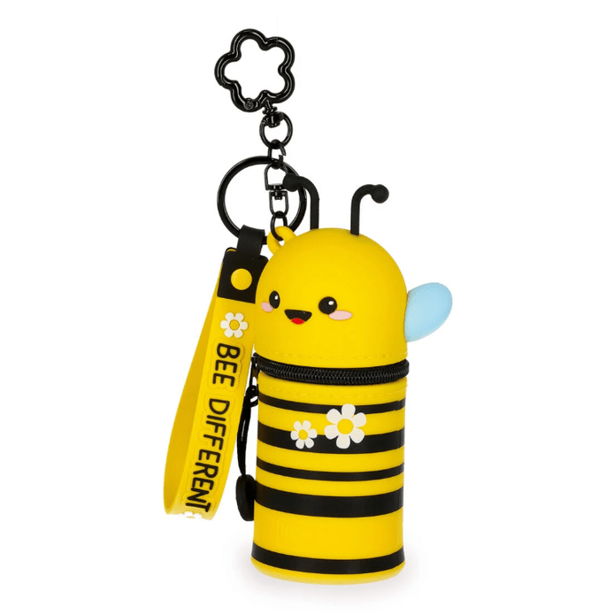 Porta - moedas Abelha com porta - chaves - Mini Kawaii - Papelaria Encantada