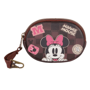 Porta-moedas marrom Minnie Mouse Pill Journey - Papelaria Encantada