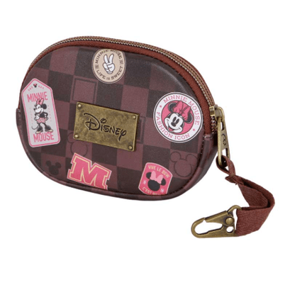 Porta-moedas marrom Minnie Mouse Pill Journey - Papelaria Encantada