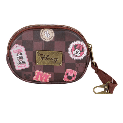 Porta-moedas marrom Minnie Mouse Pill Journey - Papelaria Encantada