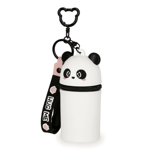 Porta - moedas Panda com porta - chaves - Mini Kawaii - Papelaria Encantada