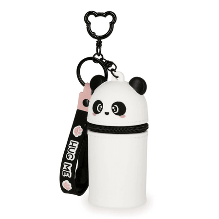 Porta - moedas Panda com porta - chaves - Mini Kawaii - Papelaria Encantada