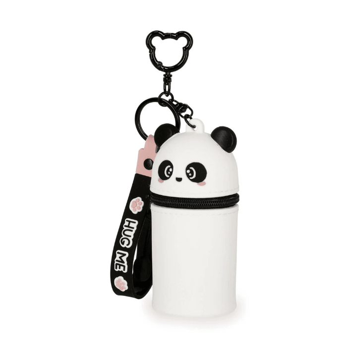 Porta - moedas Panda com porta - chaves - Mini Kawaii - Papelaria Encantada