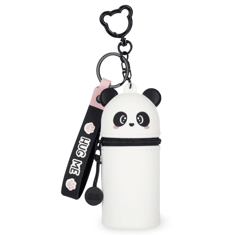Porta - moedas Panda com porta - chaves - Mini Kawaii - Papelaria Encantada