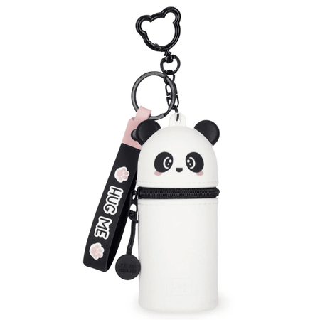 Porta - moedas Panda com porta - chaves - Mini Kawaii - Papelaria Encantada